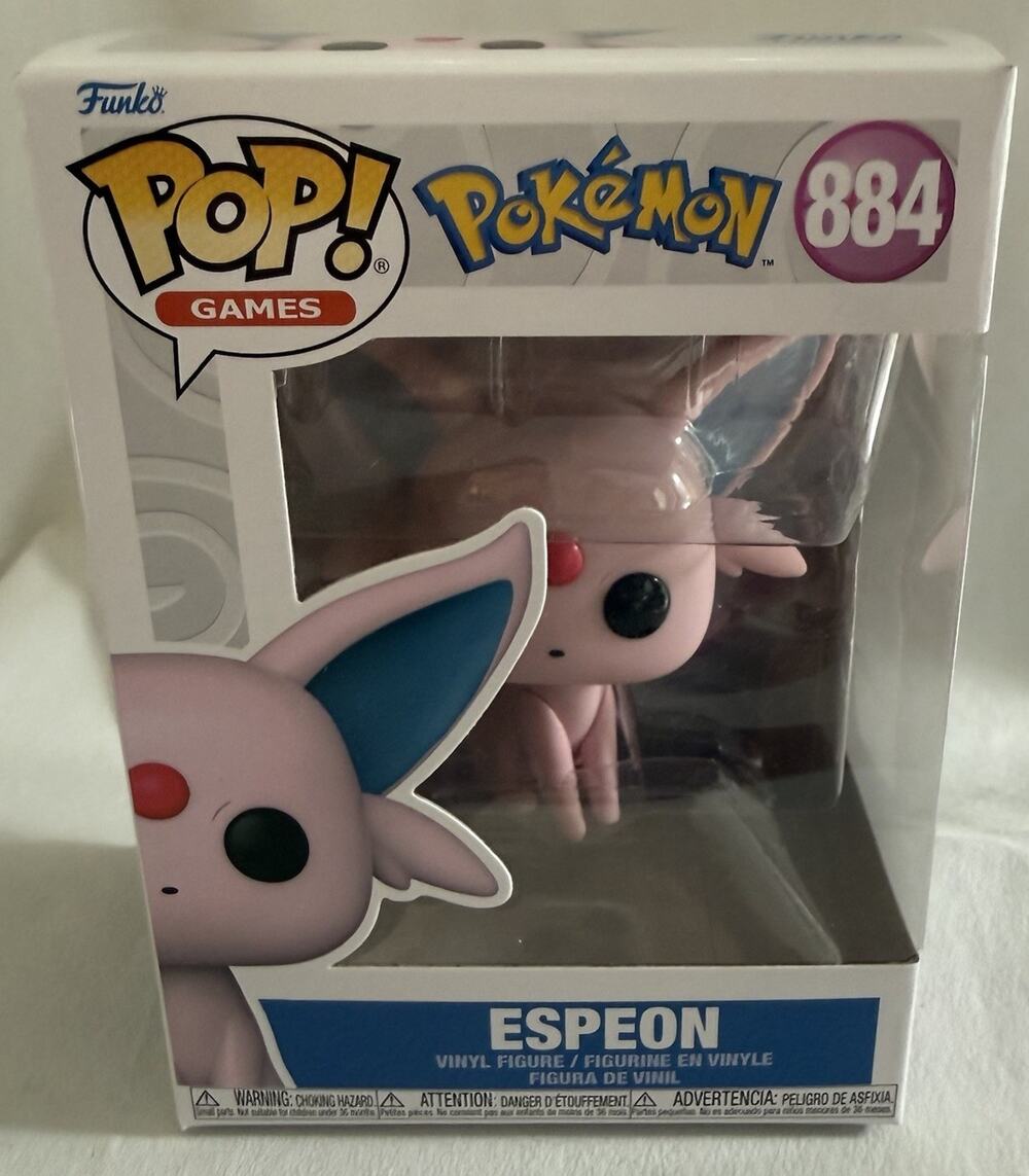 Funko Pop! Games Pokémon Espeon #884 Pop! Vinyl Standard Vinyl Figure Unopened